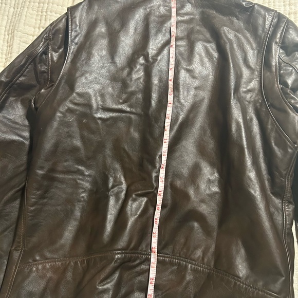 Men's Brown Leather Jacket - Picture 12 of 16